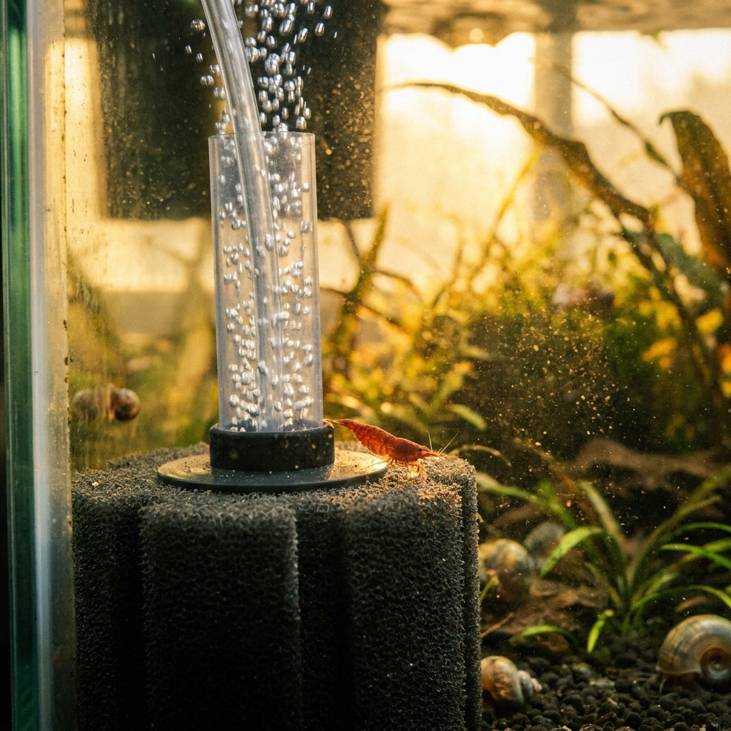 Filtro Spugna Nano — Filtrazione Biologica per Acquario Caridine — immagine 3