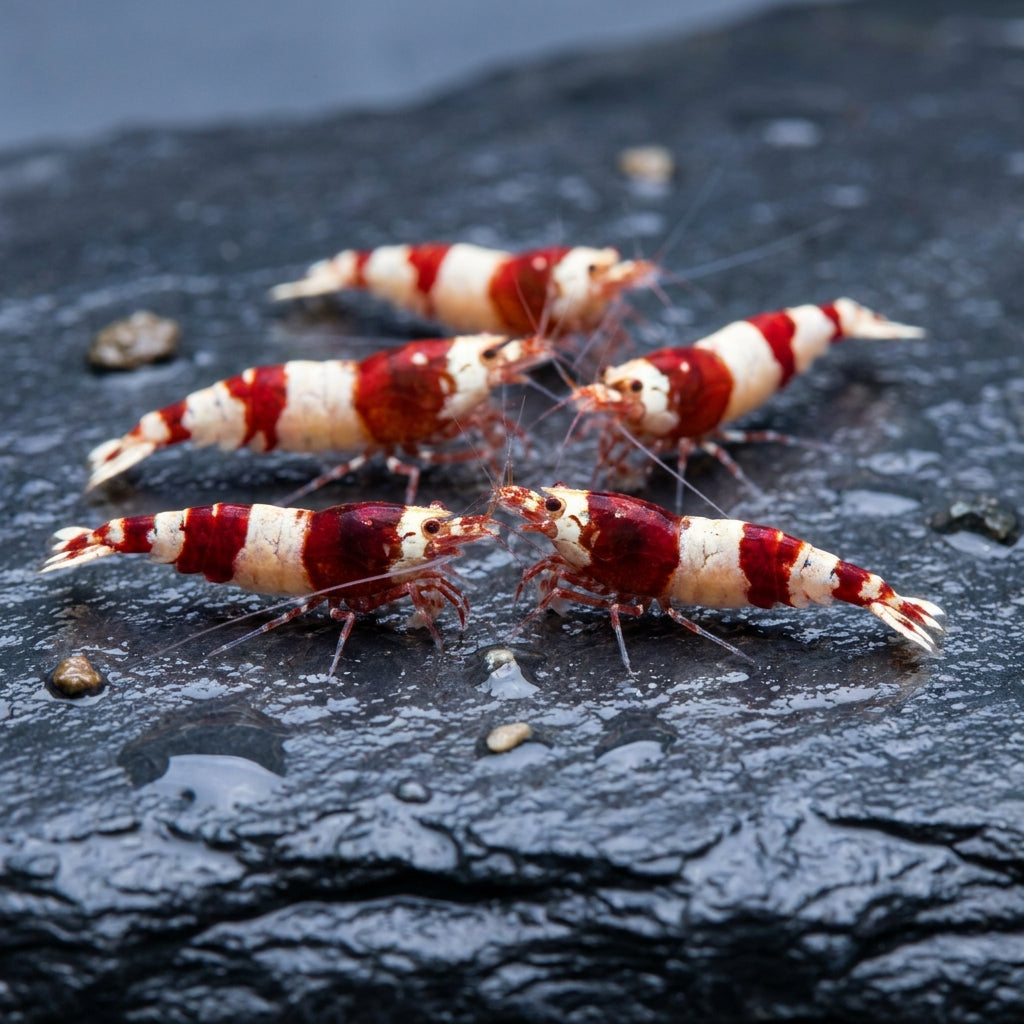 Caridina Crystal Red — 5 Caridine Vive Grade S — immagine 1
