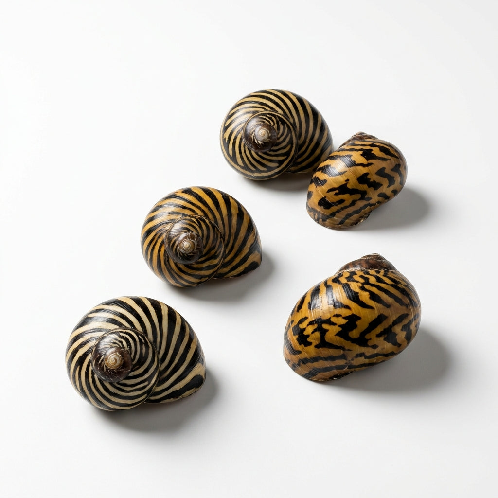 Lumache Nerite — 5 Lumache Vive Pulizia Acquario — immagine 1